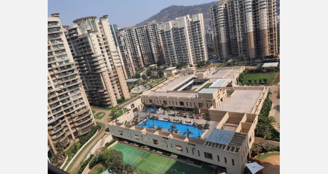 3 BHK interior done up flat in Nahar Amrit Shakti