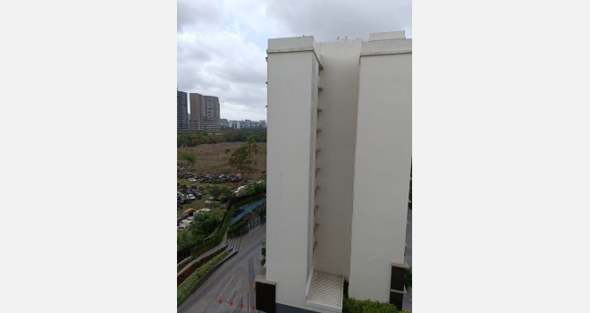 2.5 BHK semi furnished flat for lease in Godrej The Trees