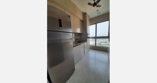 2 BHK semi furnished flat for rental in Atlantis building a brand-new new construction of Hiranandani developer in Powai.