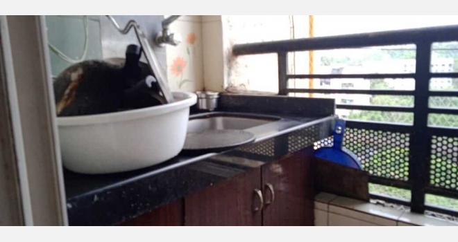 3 BHK fully furnished interior done up flat in chandivali for rent