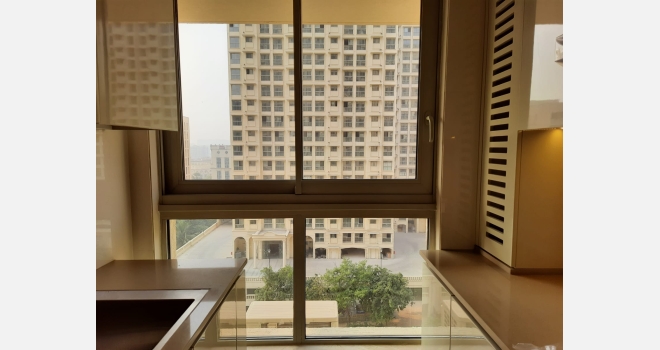 2 BHK semi furnished brand new flat for rent in Hranandan Gardens, Powai