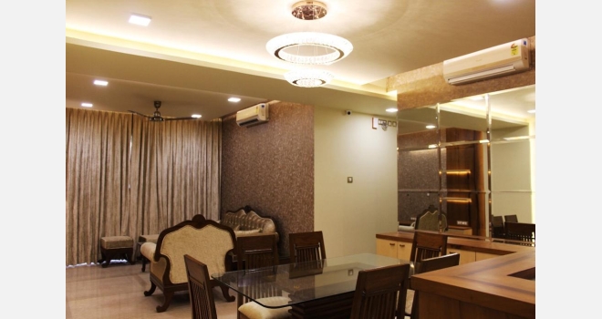 2.5 BHK Fully Furnished, Interior done up flat for lease in Emerald Isle
