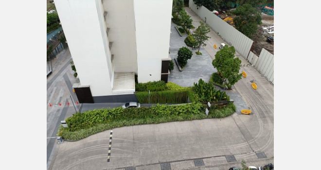2.5 BHK semi furnished flat for lease in Godrej The Trees