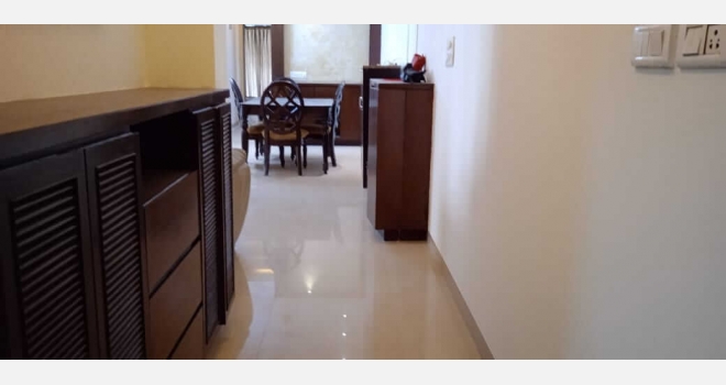 3 BHK fuully furnished flat for lease in Nahar Amrit Shakti Complex