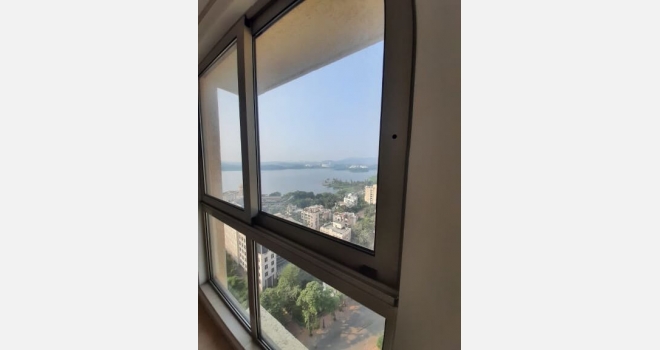 2 BHK semi furnished flat for rental in Atlantis building a brand-new new construction of Hiranandani developer in Powai.