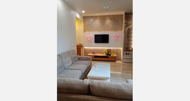 2 BHK beautifully interior done up flat for lease in Yvonne , Nahar Amrit Shakti, Chandivali
