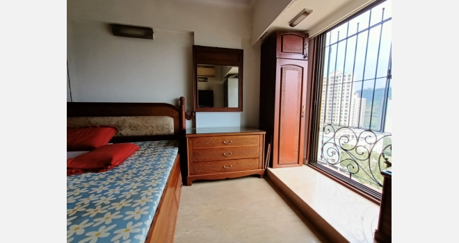 3.5 BHK with servants room for rent in Lake Homes, Lake Lucerene Building fully furnished with white goods