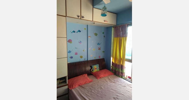 2 BHK rental flat in Nahar Amrit Shakti, Chandivali fully furnished on higher floor and garden facing