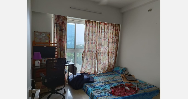 2.5 BHK semi furnished flat for lease in Godrej The Trees