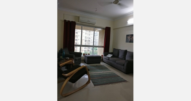 3 BHK  Semi Furnished for rent in new 8 towers, Nahar Amrit Shakti, Chandivali