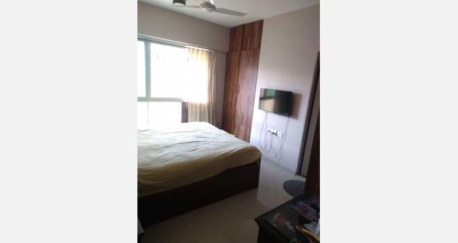 2 BHK rental flat in Nahar Amrit Shakti, Chandivali fully furnished on higher floor and garden facing