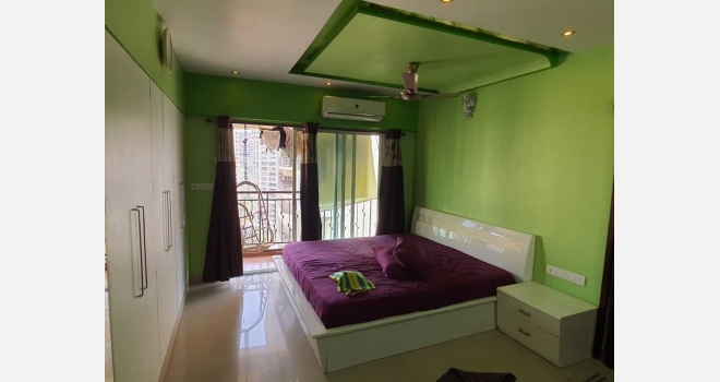 3 BHK interior done up flat in Nahar Amrit Shakti